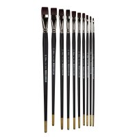 Lang Öl- u. Acrylpinsel flach Serie 1200