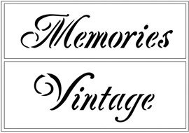 Schablone A5 Memories und Vintage  Viva