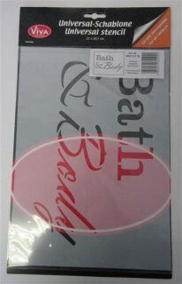 Schablone A4 Bath & Body Viva