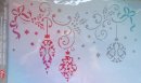 Schablone Wandschablone Weihnachtskugeln 35 x 32 cm