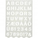 Schablone Alphabet 21 x 29 cm