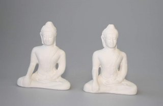 2 er Set Sitzender Buddha 2. Wahl
