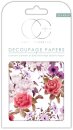 3er Set Decoupage Papier Vintage Bouquet 35x40 cm