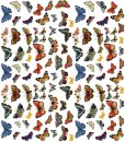 3er Set Decoupage Papier Schmetterlinge 35x40