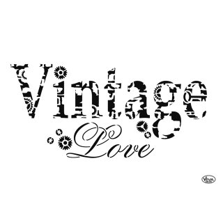 Schablone Vintage Love A4 Viva