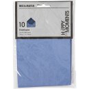 Briefumschläge Set blau, 10 Stück, 11,5x16 cm