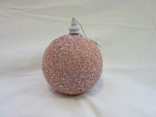Christbaumkuge 15 cm rosa rund