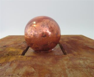 Dekokugel Glas kupfer glänzend 10 cm