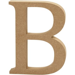 Holzbuchstabe B 8 cm MDF
