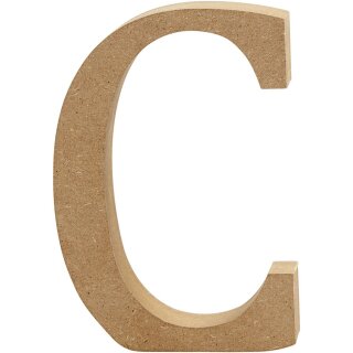 Holzbuchstabe C 8 cm MDF