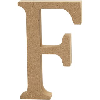 Holzbuchstabe F 8 cm MDF