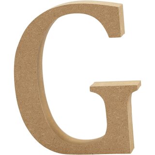 Holzbuchstabe G 8 cm MDF