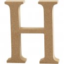 Holzbuchstabe H 8 cm  MDF
