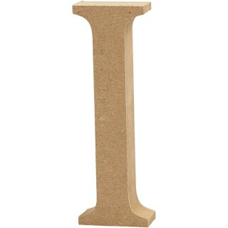 Holzbuchstabe I 8 cm MDF