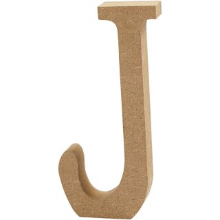 Holzbuchstabe J 8 cm MDF