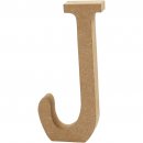 Holzbuchstabe "J" 8 cm  MDF