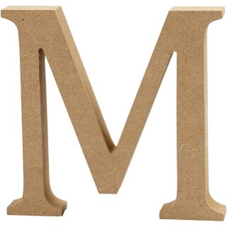 Holzbuchstabe M 8 cm MDF