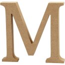 Holzbuchstabe M 8 cm  MDF