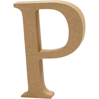 Holzbuchstabe P 8 cm MDF