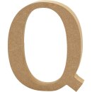 Holzbuchstabe Q 8 cm MDF