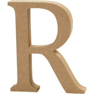 Holzbuchstabe "R" 8 cm  MDF