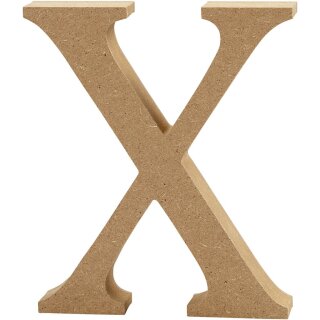 Holzbuchstabe X 8 cm MDF