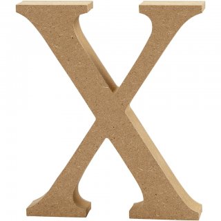Holzbuchstabe "X" 8 cm  MDF