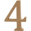 Zahl aus MDF 4