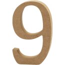 Zahl aus MDF 9