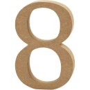 Zahl aus MDF 8