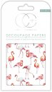Decoupage Papier Flamingos 35x40 cm