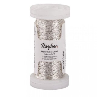 Effektdraht Silber, 60 m
