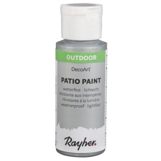 Outdoorfarbe brilliant silber 59 ml Patio Paint