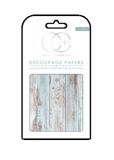 3er Set Decoupage Papier Seaspray 35x40 cm