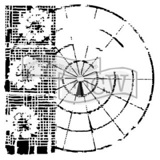 Schablone TCW Floral Radar 30 x 30 cm