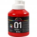 A Color Acrylfarbe Glossy rot 500 ml