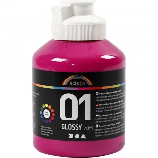 A Color Acrylfarbe Glossy pink 500 ml