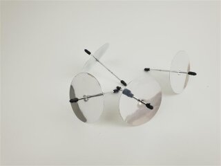 Kerzenhalter, Kerzenstecker 4 er Set, silber glänzend