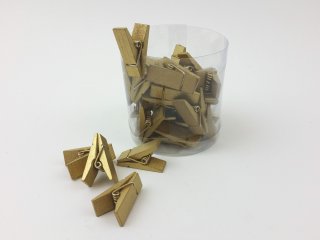 Klammern Box gold, 36 Stück