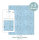 3er Set Decoupage Papier blaue Crack Textur35x40 cm