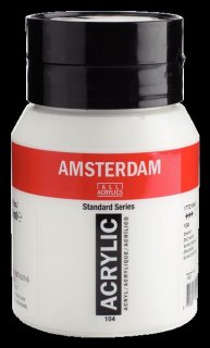Amsterdam Acrylfarbe 500 ml Zinkweiss 104