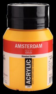 Amsterdam Acrylfarbe 500 ml Azogelb Dunkel 270