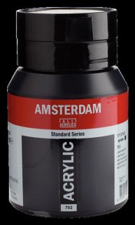 Amsterdam Acrylfarbe 500 ml Lampenschwarz 702