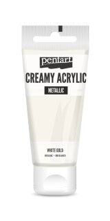 Pentart Creamy Metallic 60 ml Weisgold