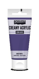 Pentart Creamy Acrylic Semi Gloss Dunkellila 60 ml