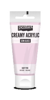 Pentart Creamy Acrylic Semi Gloss Babypink 60 ml