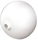 Kunststoffkugel weiß mit Stutzen D = 15 cm