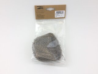 Juteband grau Rolle 6 cm x 2 m