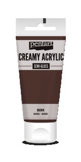 Pentart Creamy Acrylic Semi Gloss Braun 60 ml