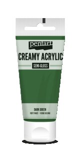 Pentart Creamy Acrylic Semi Gloss Dunkelgrün  60 ml